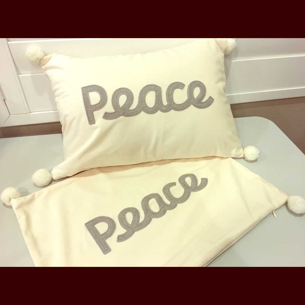 Set of 2 Pillow Covers NWOT 12x20” Velvet Soft
